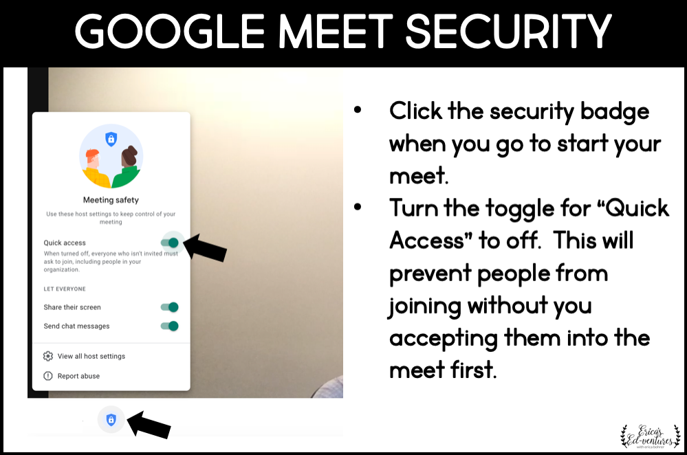 Google Meet Security Settings