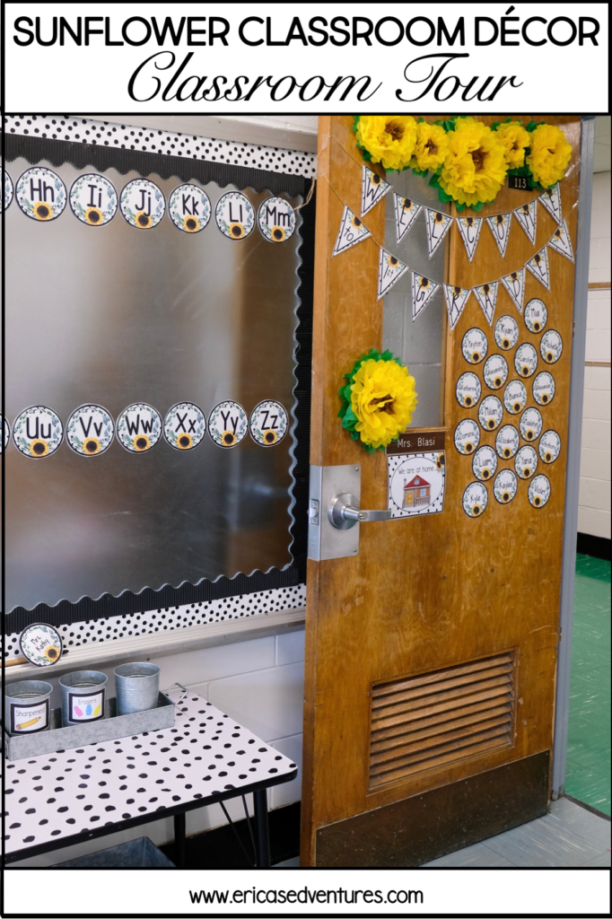 Classroom Door with Sunflowers
