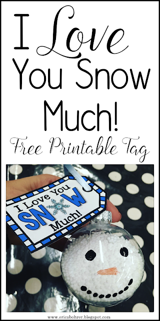 I Love You Snow Much Gift Tags