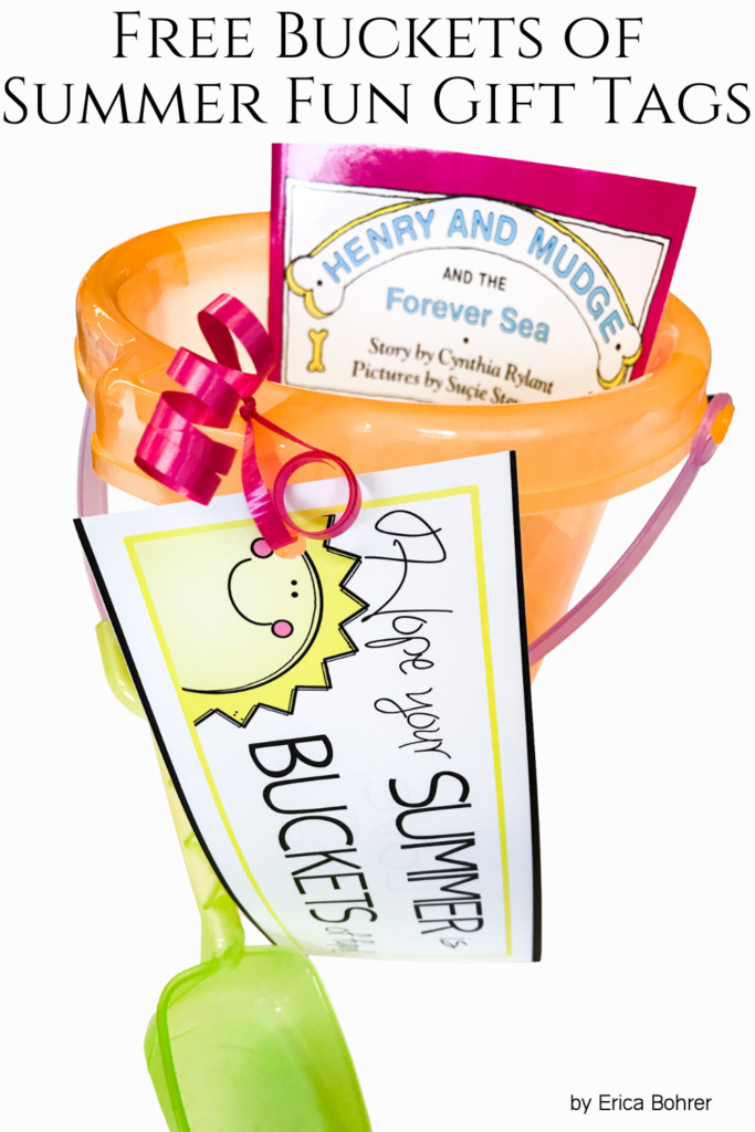 Free Buckets of Summer Fun Gift Tags