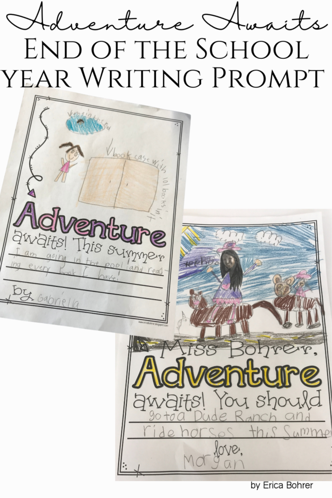 Adventure Awaits End of the School Year Writing Prompts