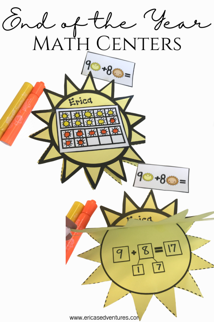 End of the Year Math Centers for First Grade