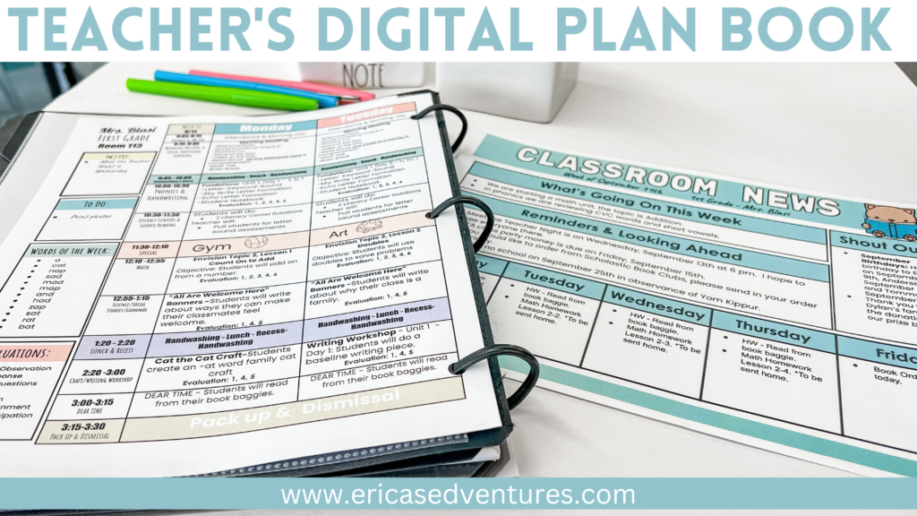 Teacher's Digital Plan Book