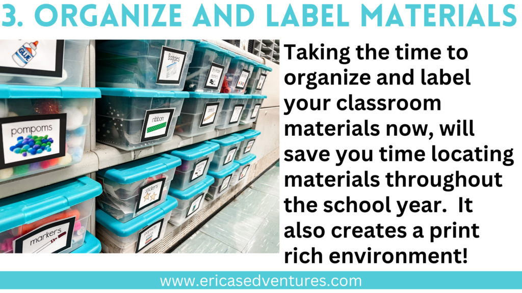 Organize and Label Everything in your Classroom