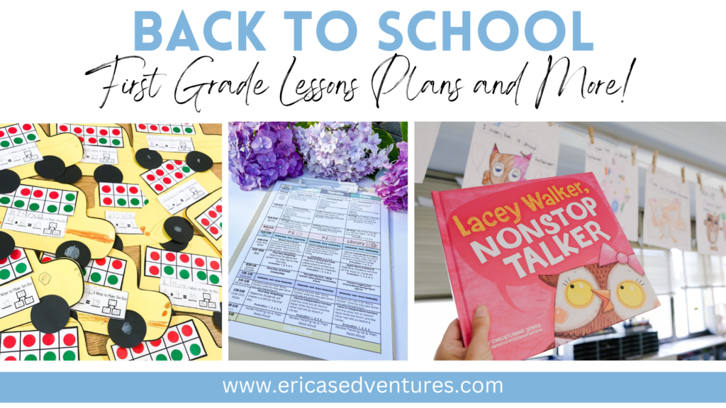 Back to School Lesson Plans for First Grade