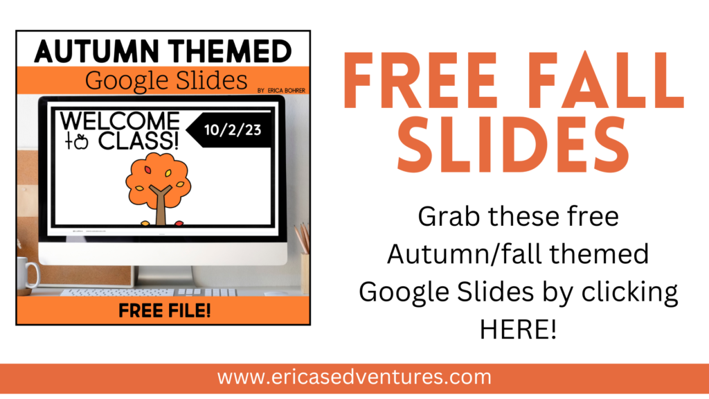 Fall themed Google Slides