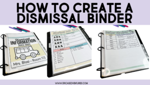 How to create a dismissal binder