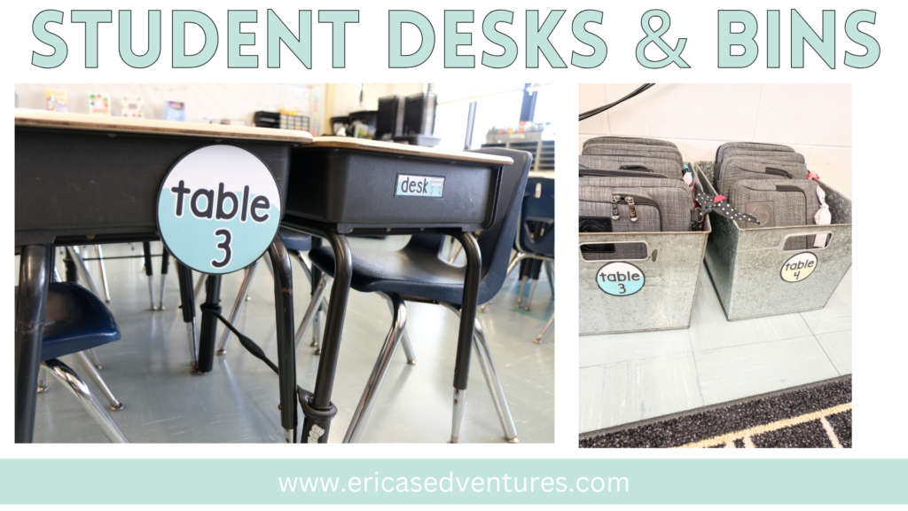 Student Desk and Chromebook Storage