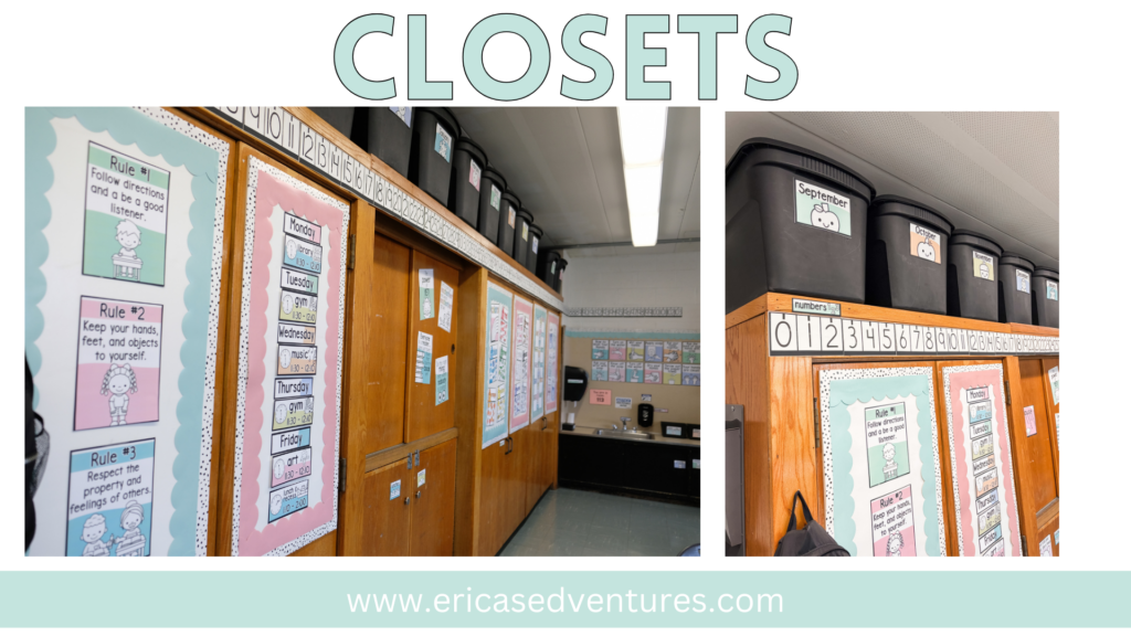 Pastel Classroom Decor Storage bins